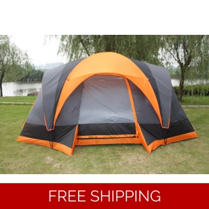 Elite Waterproof Double layer Outdoor 8 Person Camping Cabin Family Tent